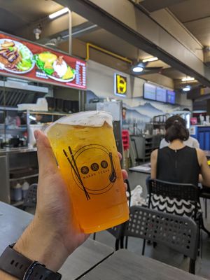 Fruit Tea (can customize sweetness) at Makan Vegan - 斋这里 in Central Singapore