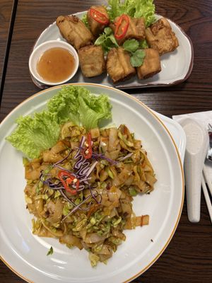 Mala Fried Kway Tiao & Happy You Tiao  at Makan Vegan - 斋这里 in Central Singapore