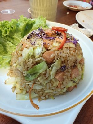 Luncheon meat fried rice at Makan Vegan - 斋这里 in Central Singapore