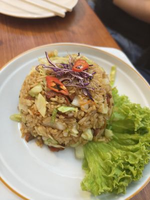Char siew fried rice at Makan Vegan - 斋这里 in Central Singapore