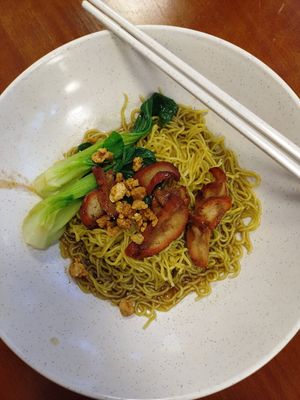 Wonton noodle at Makan Vegan - 斋这里 in Central Singapore