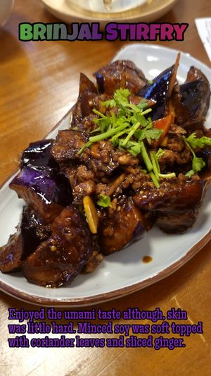 Stir fry Brinjal at Makan Vegan - 斋这里 in Central Singapore