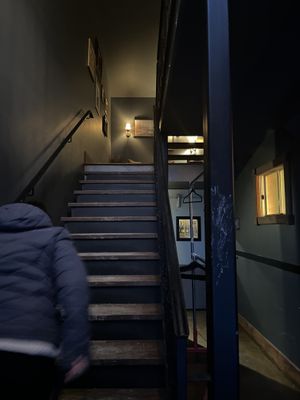 It’s upstairss  at The Attic Bar & Stage in Calgary