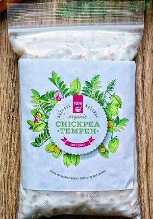 Chickpea tempeh at Angie's Tempeh in North Singapore