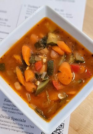 Vegan Tuscan Vegatable Soup at The Café in Little Falls