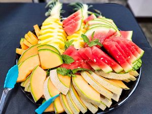 Fresh fruit platters at The Café in Little Falls
