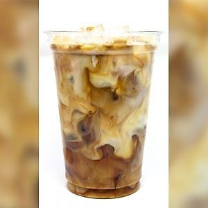 Iced Caramel Latte at The Café in Little Falls