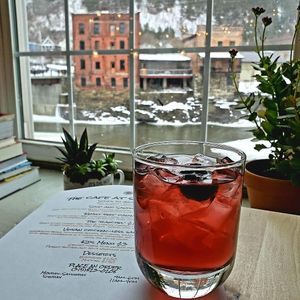 Blackberry Earl Grey Iced Tea  at The Café in Little Falls