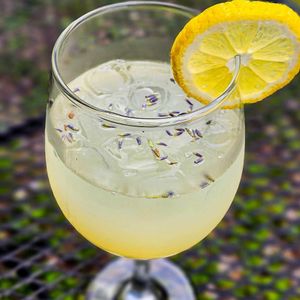 Golden Lavender Lemonade at The Café in Little Falls