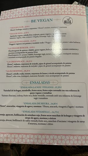 Carta  at La Nou in Blanes