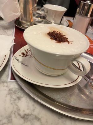 großer Hafer Capuccino  at Cafe Geissner in Giessen