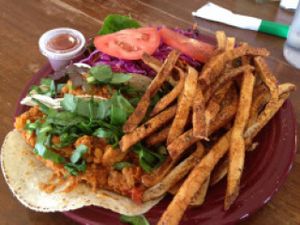 Chorizo Tacos at Vegeria - Viva Book Complex in San Antonio