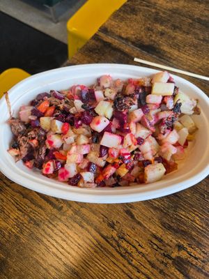 Flannel hash at The Station Bistro in Conway