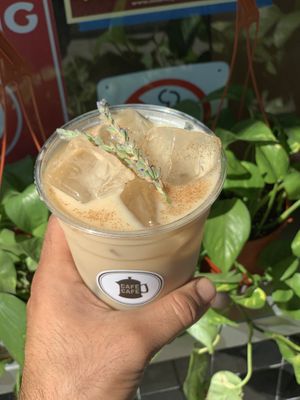 Lavender Horchata 😍  at CafeCafeMobilecoffee in Los Angeles