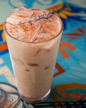 Vegan lavender Horchata with Ceylon cinnamon  at CafeCafeMobilecoffee in Los Angeles