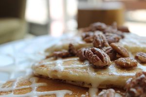 Carrot Cake Pancakes at Prasino in La Grange
