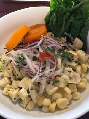 Tofu Ceviche!!! at Aji Peruvian Restaurant in Ooltewah