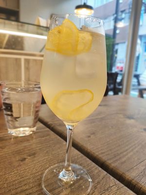 Homemade lemonade at Bonta Italia in Tokyo