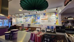 Inside at Emack & Bolio's in Albany