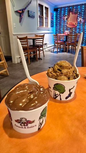 Vegan coffee cookie at Emack & Bolio's in Albany