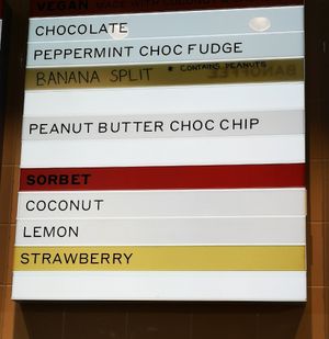 The full Vegan menu at Billy Van Creamy in Perth