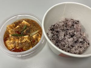 Mapo tofu  at Peace Cafe - Shibuya Tokyu Food Show in Tokyo