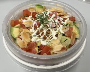 Vegan taco rice  at Peace Cafe - Shibuya Tokyu Food Show in Tokyo