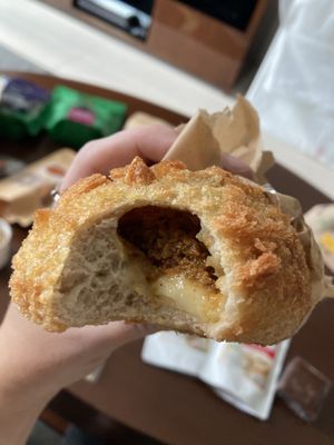 Cheddar curry biscuit  at Peace Cafe - Shibuya Tokyu Food Show in Tokyo