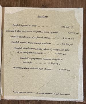 Ensaladas / Salads  at La Sella in Cartagena