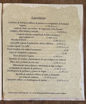 Specialities  at La Sella in Cartagena