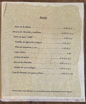 Desserts  at La Sella in Cartagena