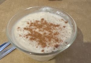 Rice pudding   at La Sella in Cartagena