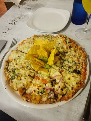 Pizza at La Sella in Cartagena