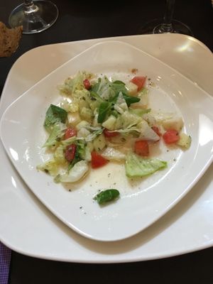 Salad at La Sella in Cartagena