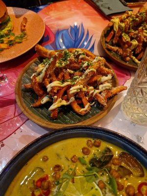 Zoete aardappelfriet (vega) at BY AMI in Rotterdam