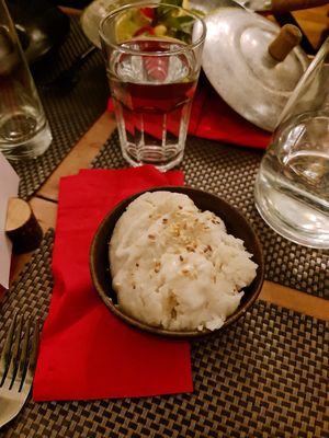 Coconut rice at Giggling Squid in Sevenoaks