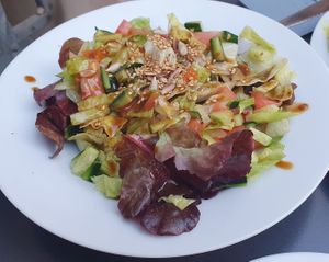 Salad at El Hummus in Mallorca