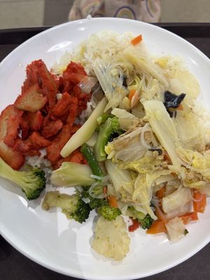   at Sunny Vegetarian 爱新素食 in Central Singapore