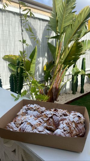 Almond croissants  at Dissapore Green Lab in Dunsborough