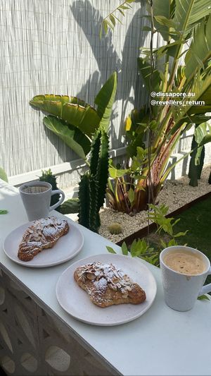 Almond crossaints at Dissapore Green Lab in Dunsborough