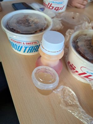 All sauces and koshuri (different sizes) at Abu Tarek in Cairo