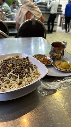 All separate before the waiter mixed it all for me while taking a video( it was my first time)  at Abu Tarek in Cairo