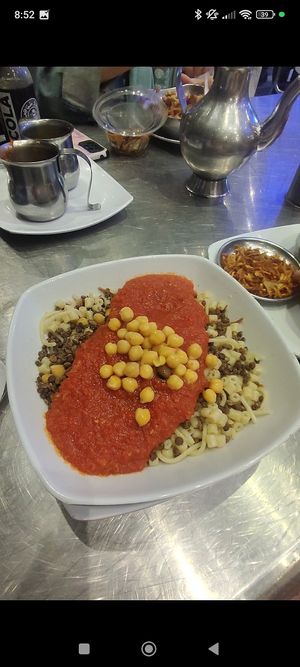 Koshary at Abu Tarek in Cairo