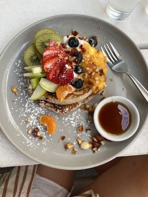 I got the buckwheat pancakes  at Kinsfolk in Rockhampton