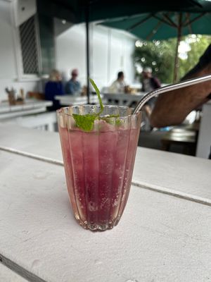 Homemade berry soda - so goodd  at Kinsfolk in Rockhampton