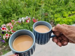Masala almond milk tea   at KaYa Cafe & Guesthouse in Stok