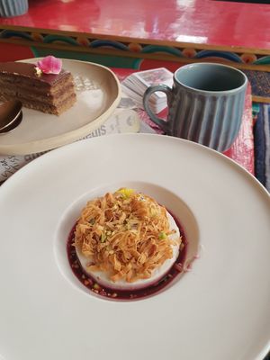 The classic vegan gelato made of Almonds!!! 🌿👌 at KaYa Cafe & Guesthouse in Stok