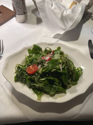 Vogerlsalat mit Erdäpfeln  at Gasthaus Stainzerbauer in Graz