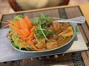 Tofu and veggies with peanut sauce - Buddha, Lüneburg  at Buddha Thai & Asian Food Lounge in Lueneburg