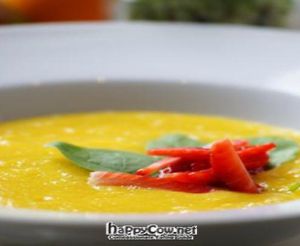 Pumpkin soup at The Beginnings - Skolas in Riga